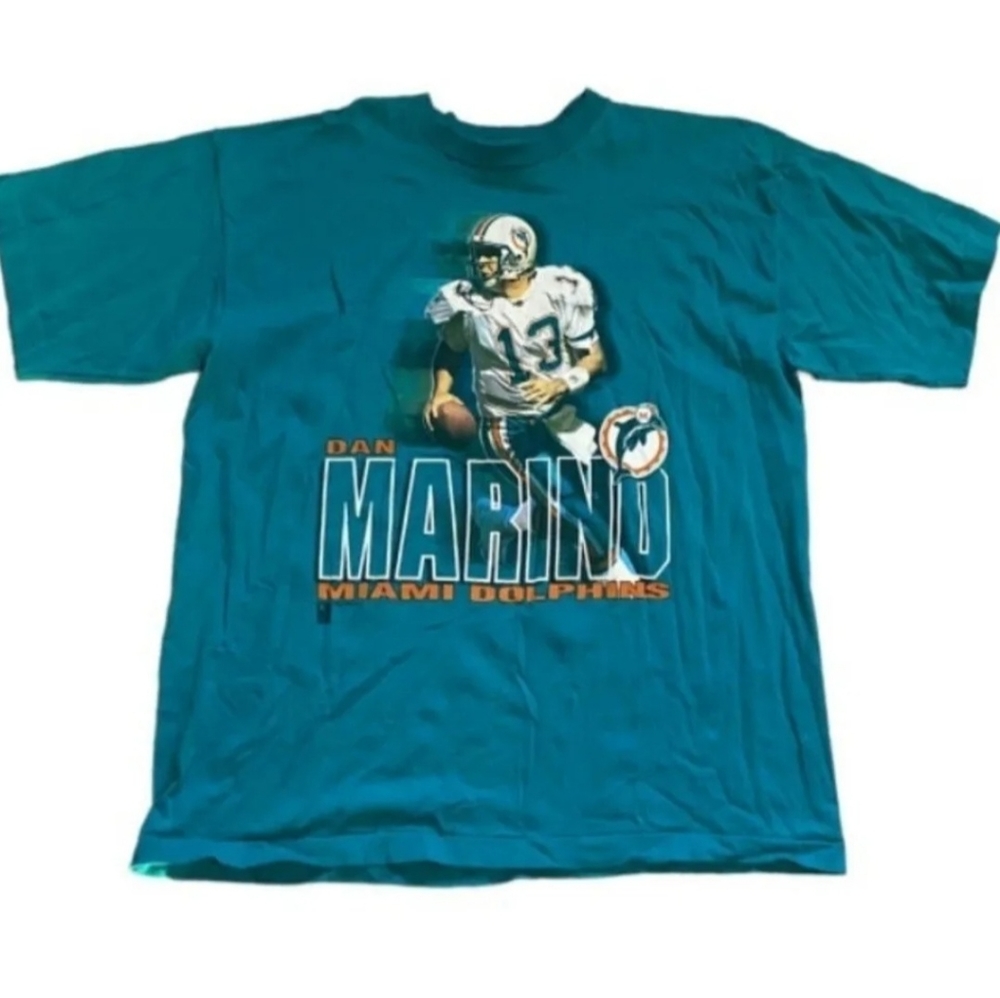 Vintage Dan Marino Miami Dolphins Salem Sportwear Single Stitch 1995